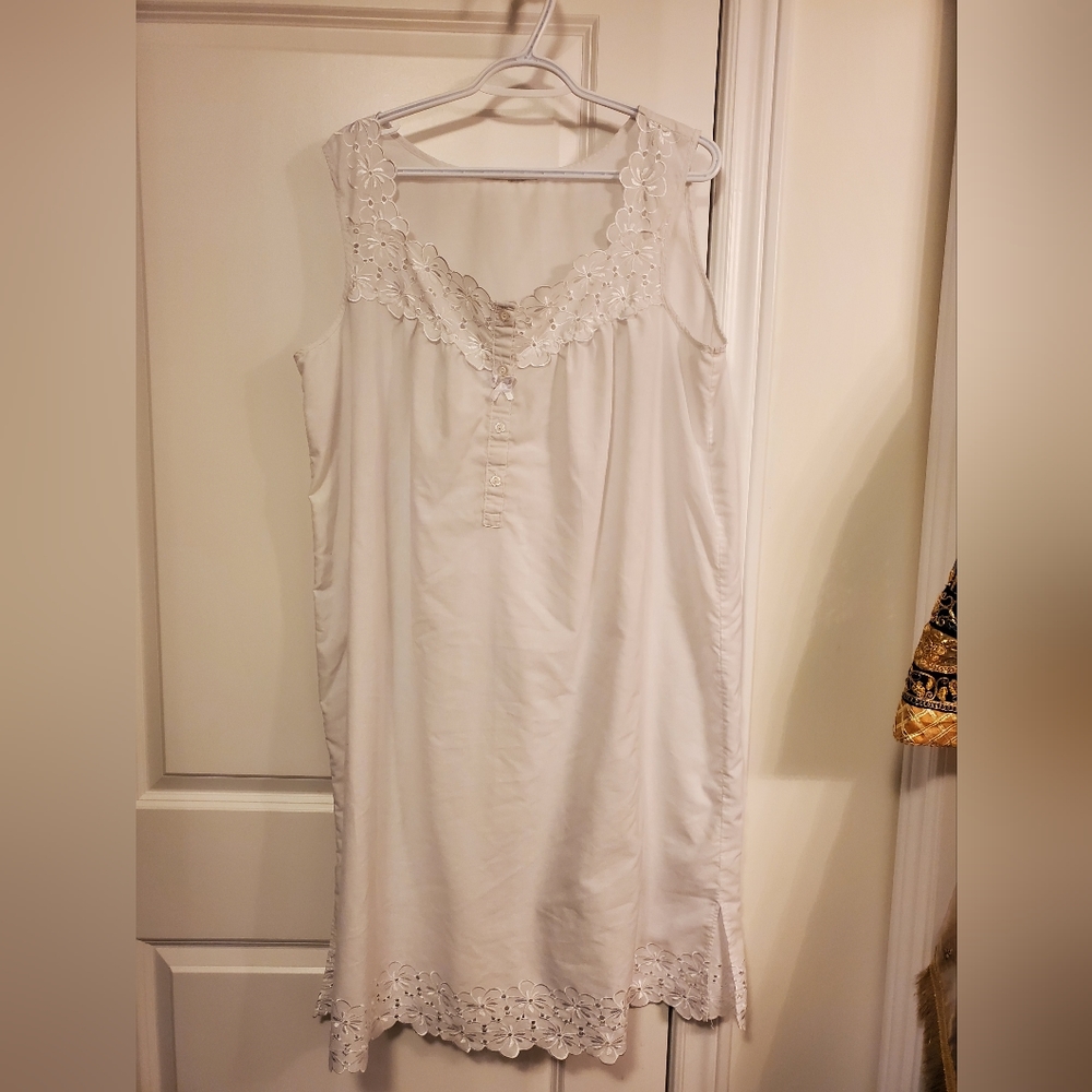 Vintage Nightgown with Floral Detail